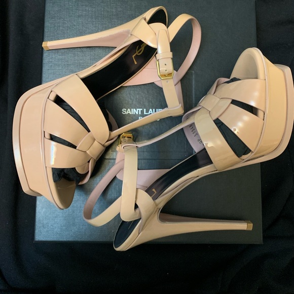 BNIB Saint Laurent Tribute Platform Sandal - Picture 2 of 7